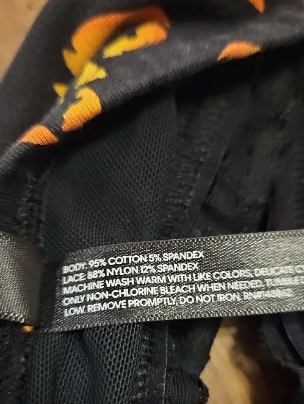 Torrid Halloween Pumpkin-Print Lace Bralette